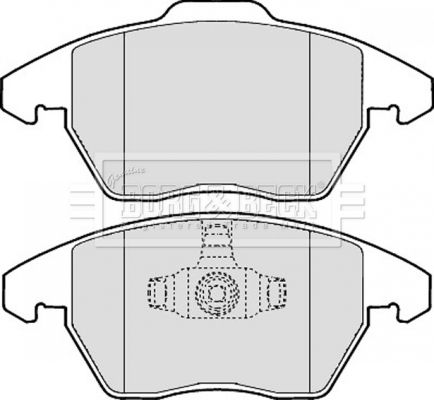 BORG & BECK Комплект тормозных колодок, дисковый тормоз BBP1888